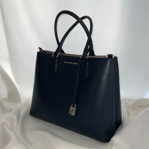 GENTLY USED Navy Michael Kors purse